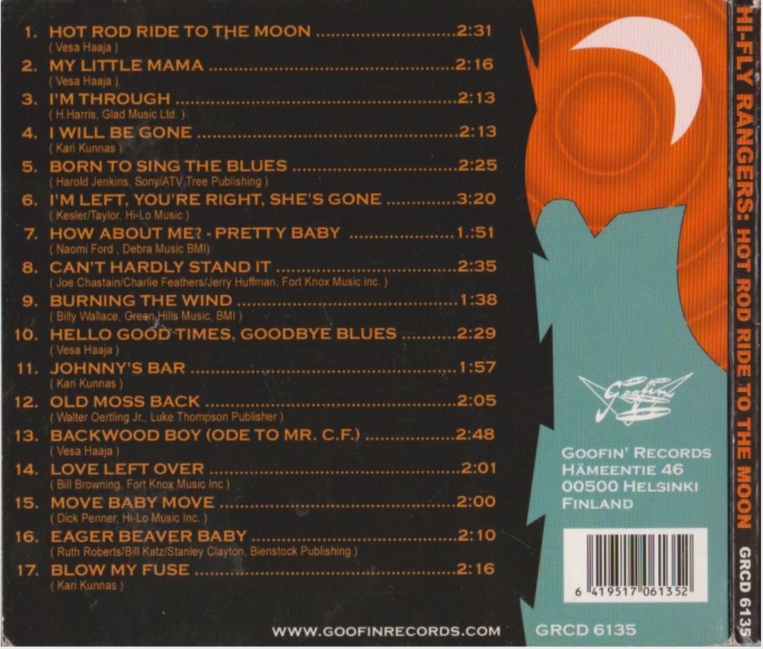 CD - Hi-Fly Rangers - Hot Rod Ride To The Moon