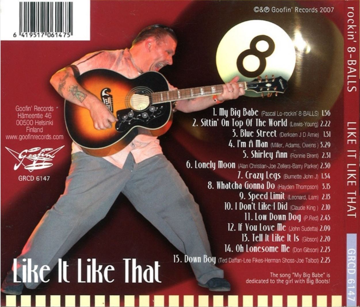 CD - Rockin' 8-Balls - Like It Like That