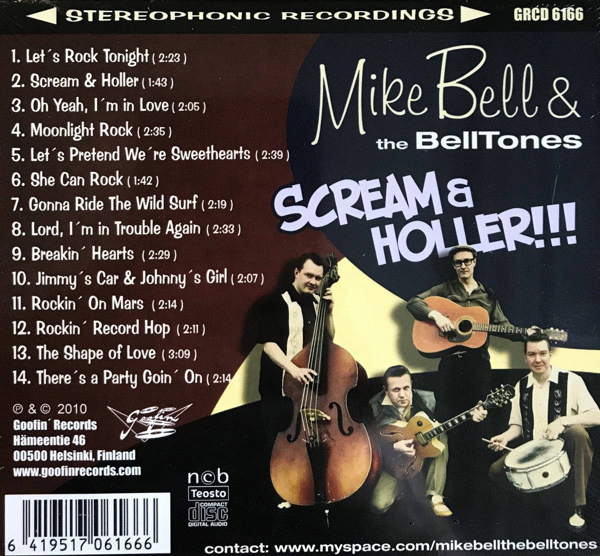 CD - Mike Bell & The Belltones - Scream & Holler