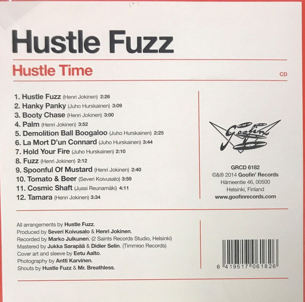 CD - Hustle Fuzz - Hustle Time