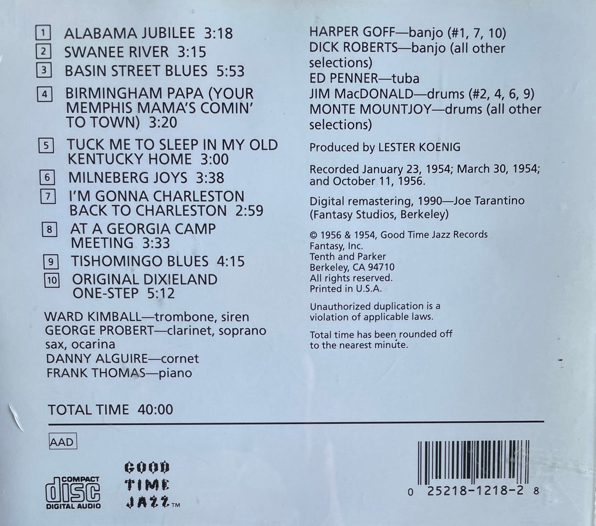 CD - Firehouse Five Plus Two - Goes South!