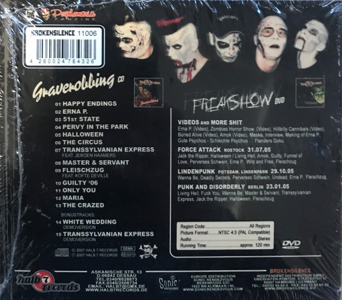 CD - Thee Flanders - Graverobbing + Freakshow (Cd+Dvd)