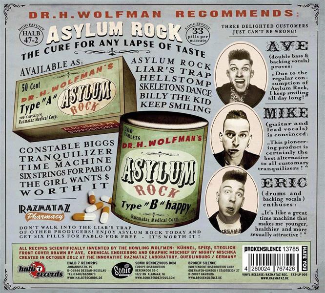 CD - Howling Wolfmen - Asylum Rock!