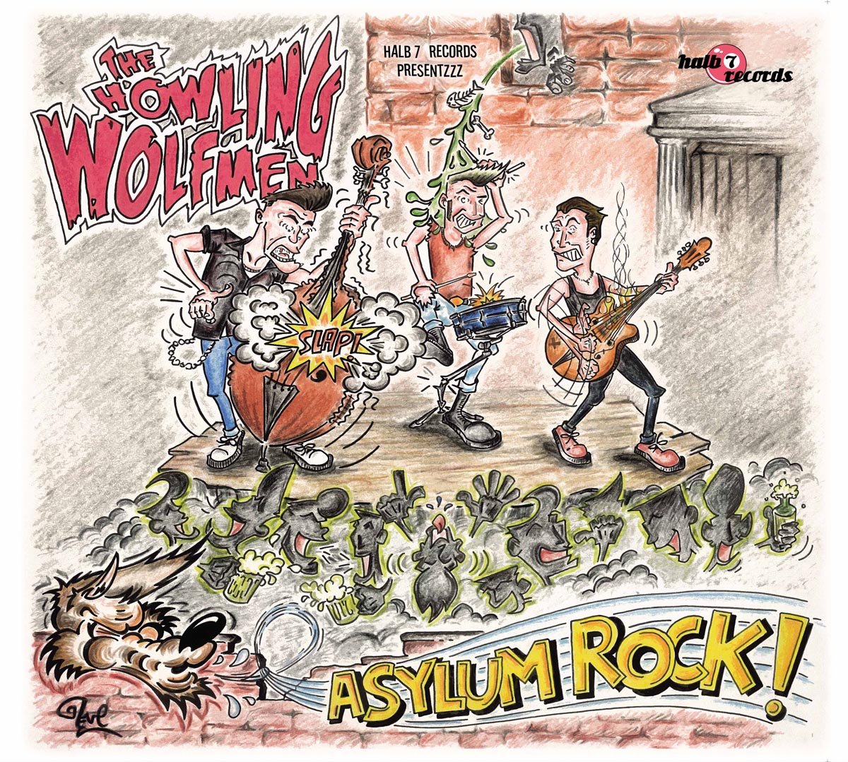 CD - Howling Wolfmen - Asylum Rock!