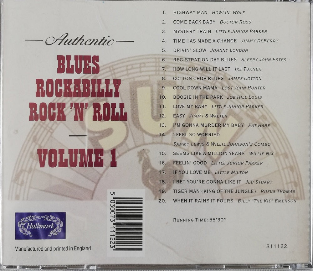 CD - VA - Authentic Blues Rockabilly Rock'n'Roll SUN Vol. 1