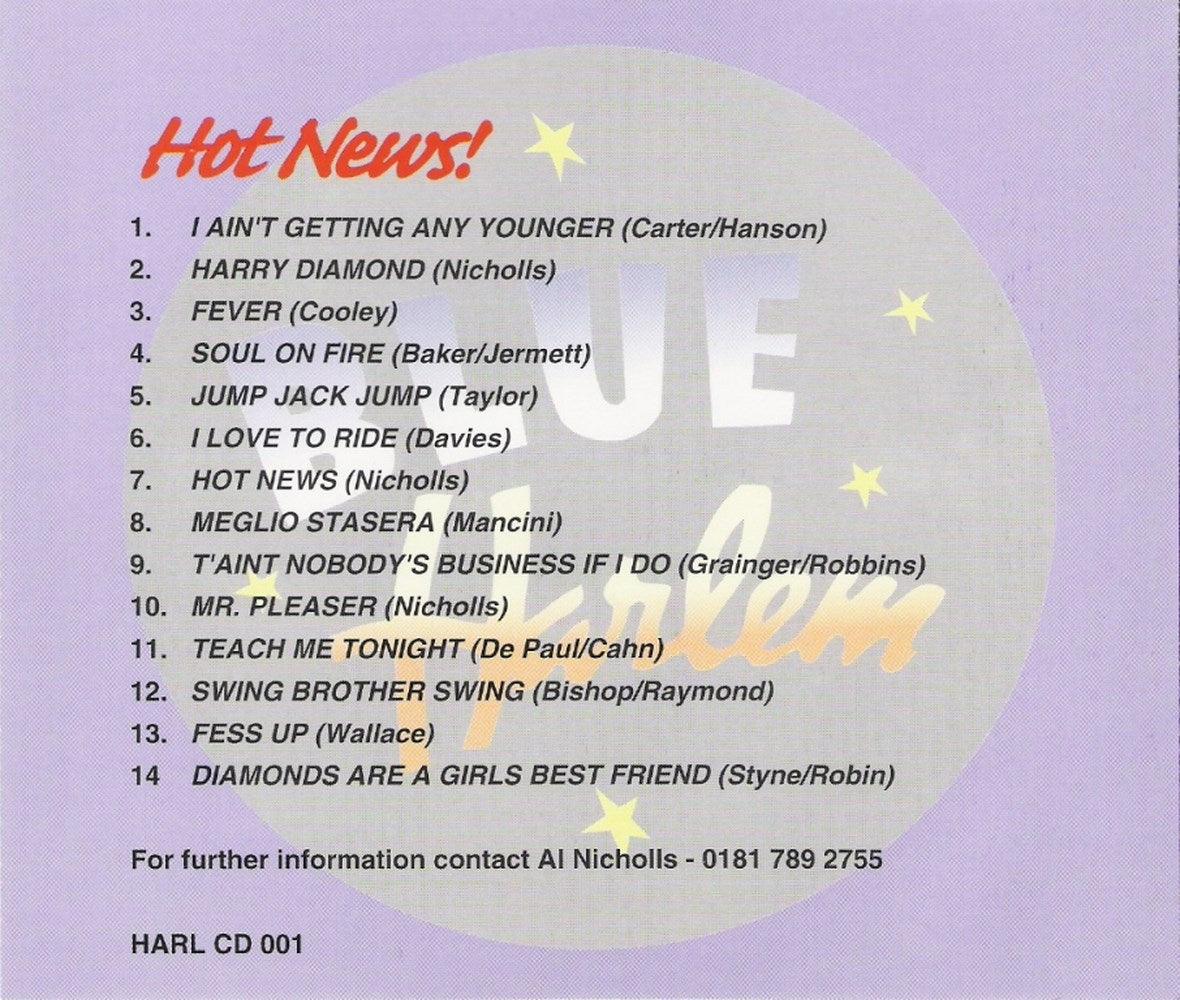 CD - Blue Harlem - Hot News!