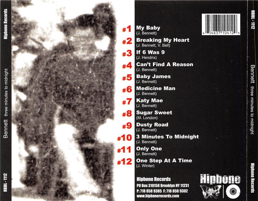 CD - Bennett - Three Minutes To Midnight