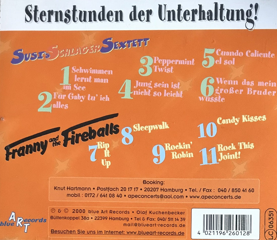 CD - Franny & The Fireballs / Susi - Sternstunden der Unterhaltu