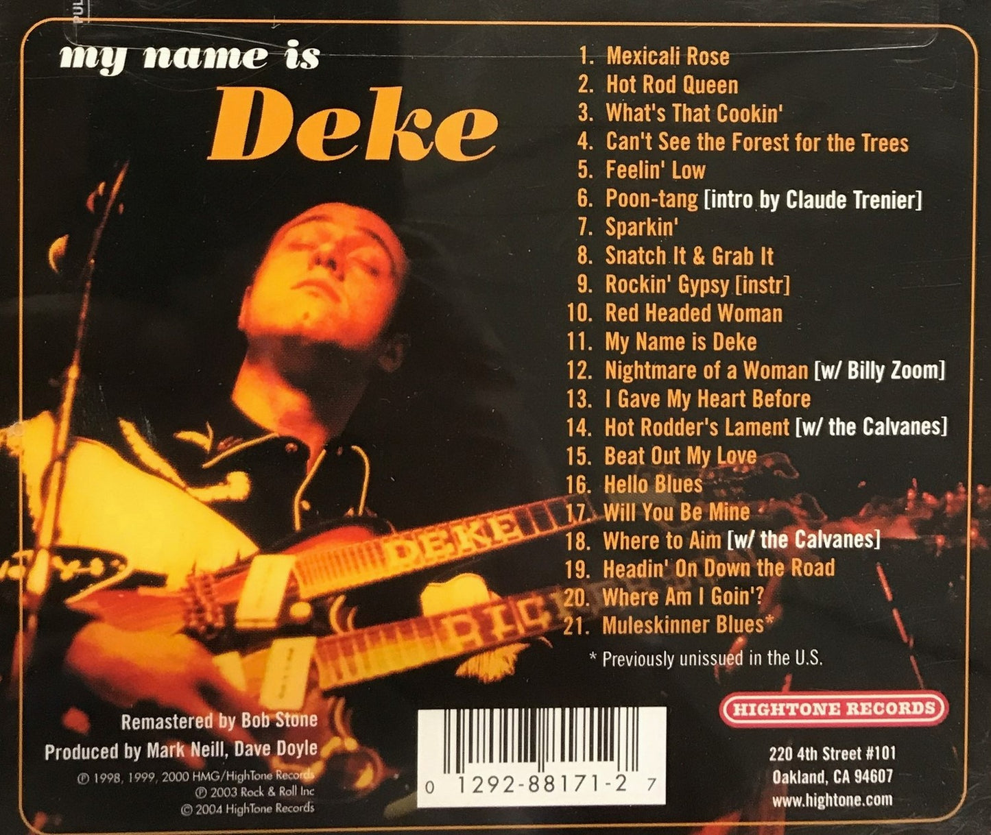 CD - Deke Dickerson - My Name Is Deke - Classic Deke Dickerson