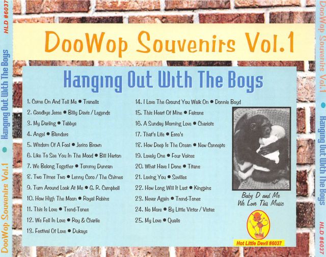 CD - VA - Doo Wop Souvenirs Vol. 1 - Hanging Out With The Boys