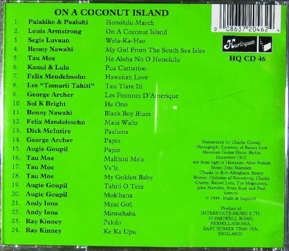 CD - VA - On A Coconut Island - Music Of Hawaii