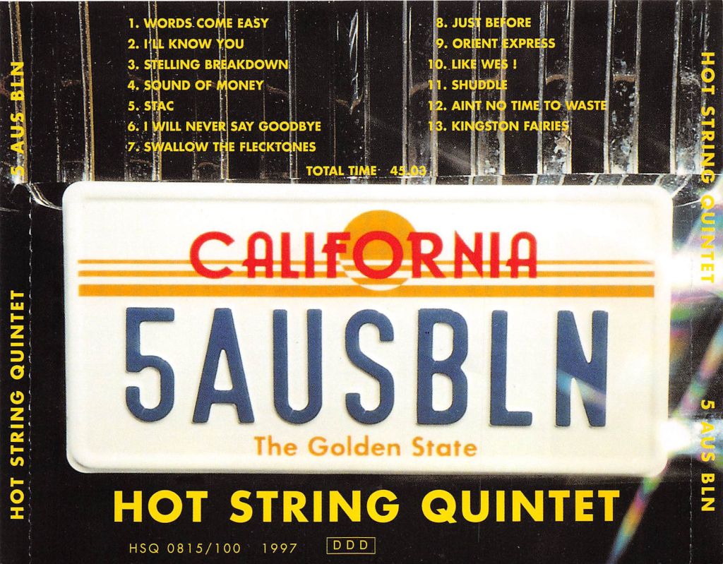 CD - Hot String Quintet - 5 Aus BLN