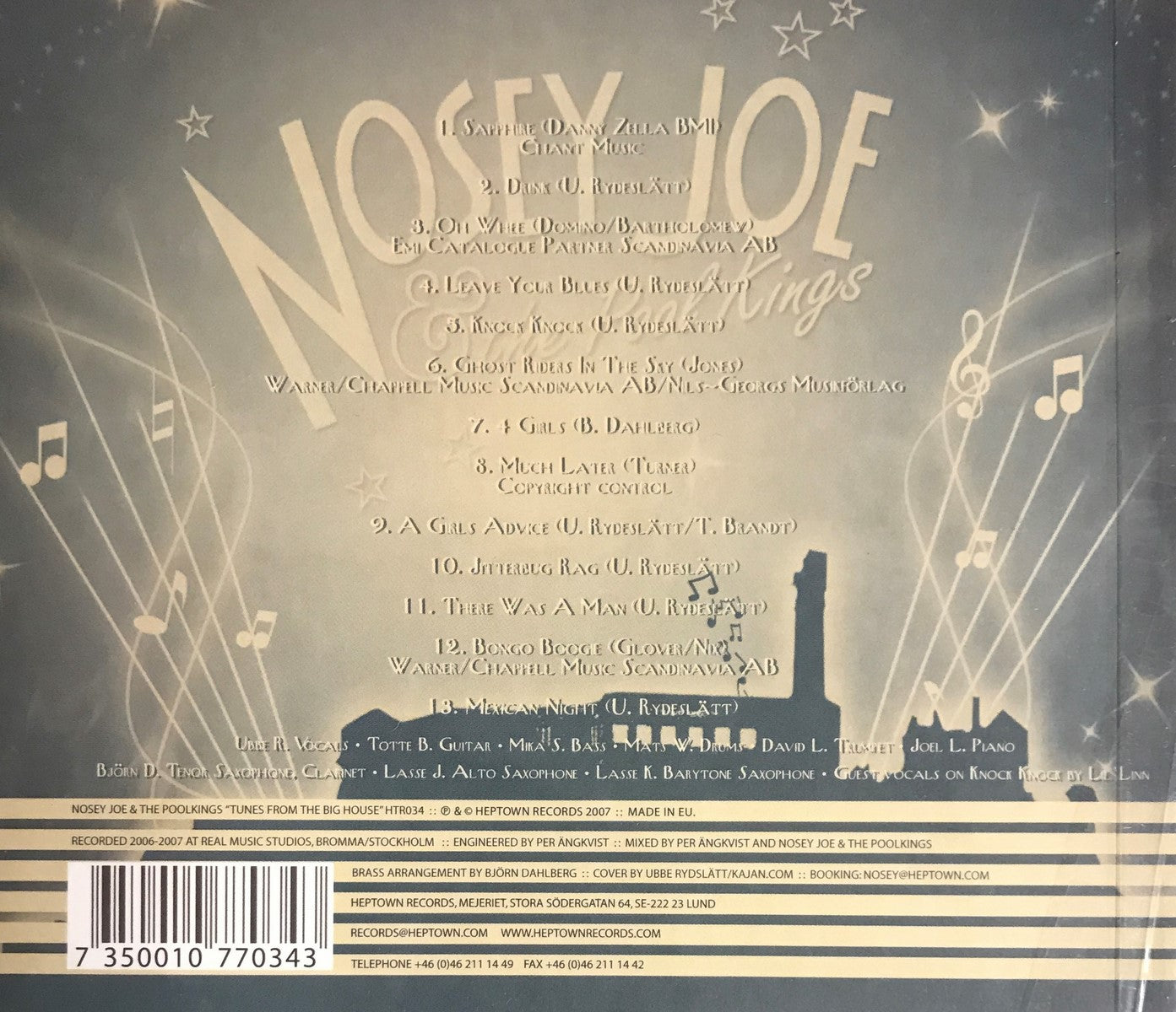 CD - Nosey Joe & The Pool Kings - Tunes From The Bighouse