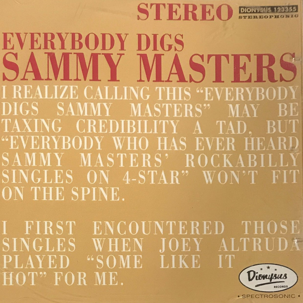 CD - Sammy Masters - Everybody Digs Sammy Masters