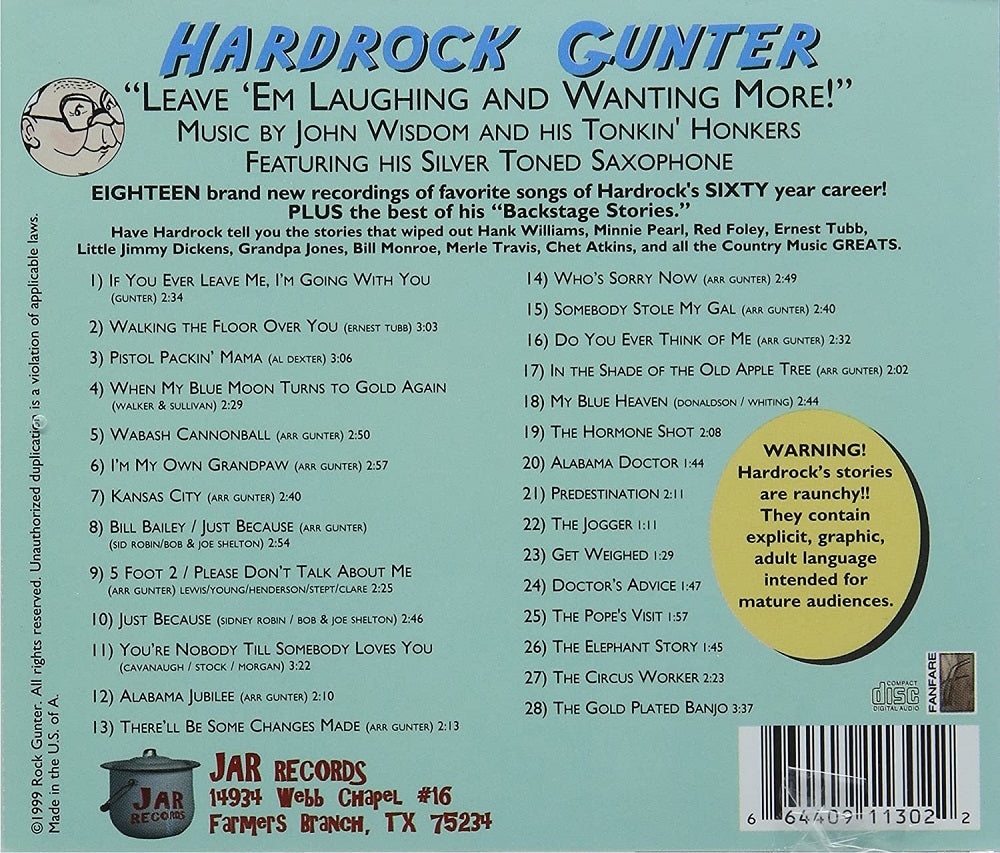 CD - Hardrock Gunter - Leave 'Em Laughing And Wanting More!