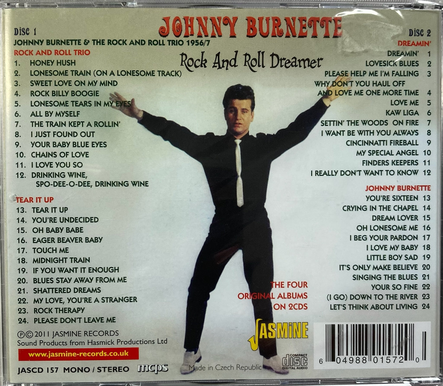 CD - Johnny Burnette - Rock And Roll Dreamer