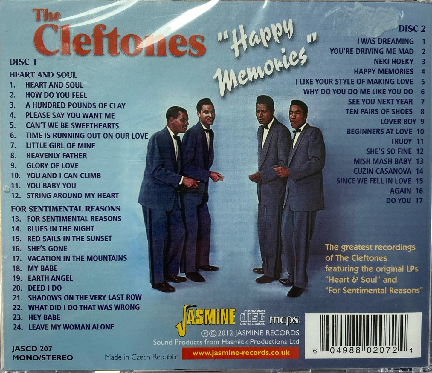 CD - Cleftones - "Happy Memories"