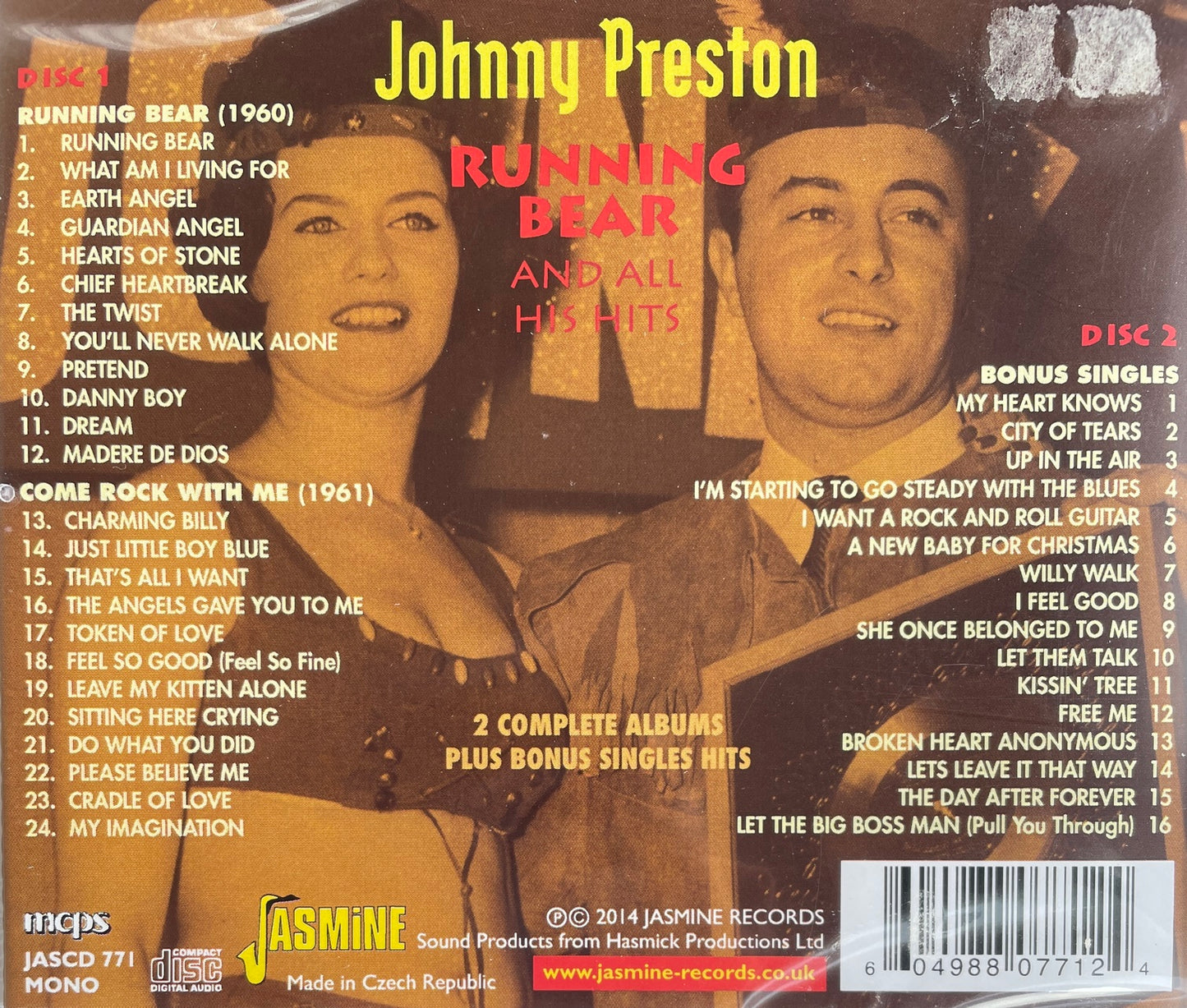 CD-2 - Johnny Preston - Runnin Bear And All His Hits