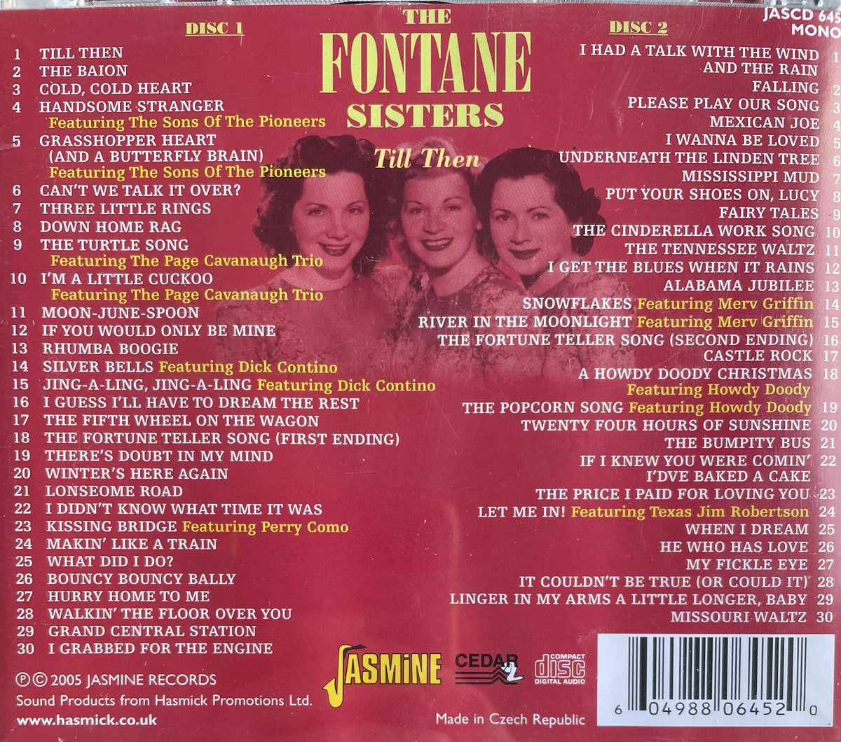 CD-2 - Fontane Sisters - Till Then