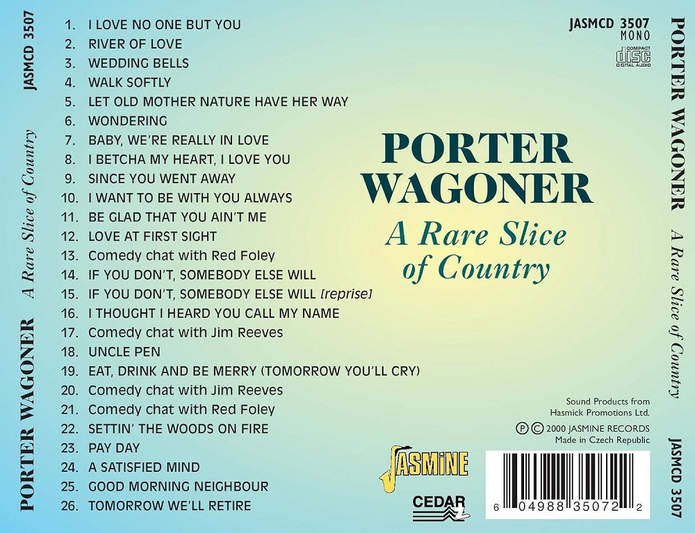 CD - Porter Wagoner - A Rare Slice Of Country