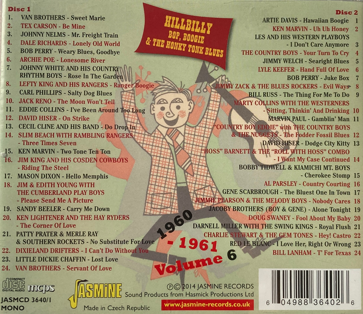 CD-2 - VA - Hillbilly Bop 1960-1961 Vol. 6