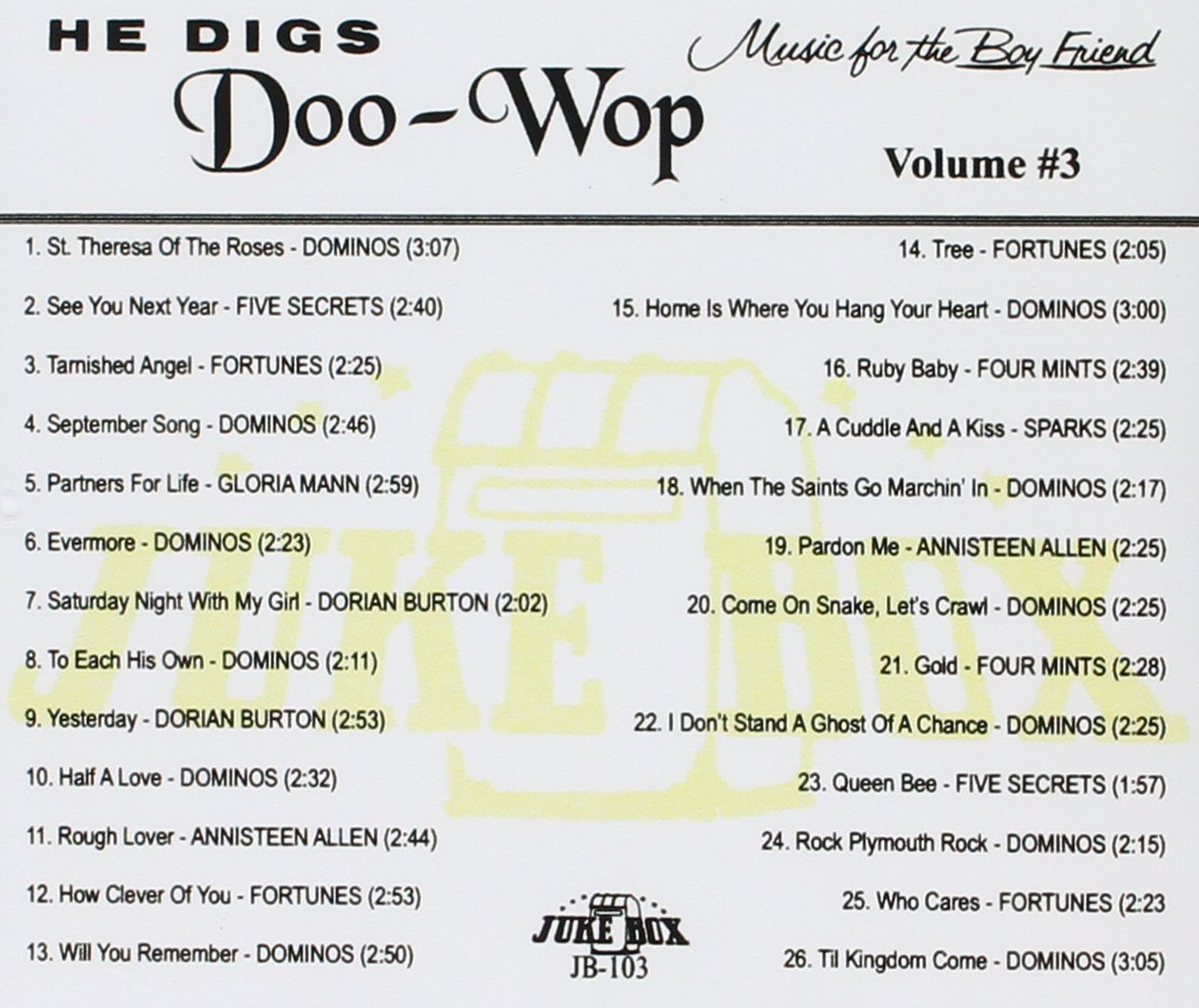 CD - VA - He Digs Doo-Wop Vol. 3