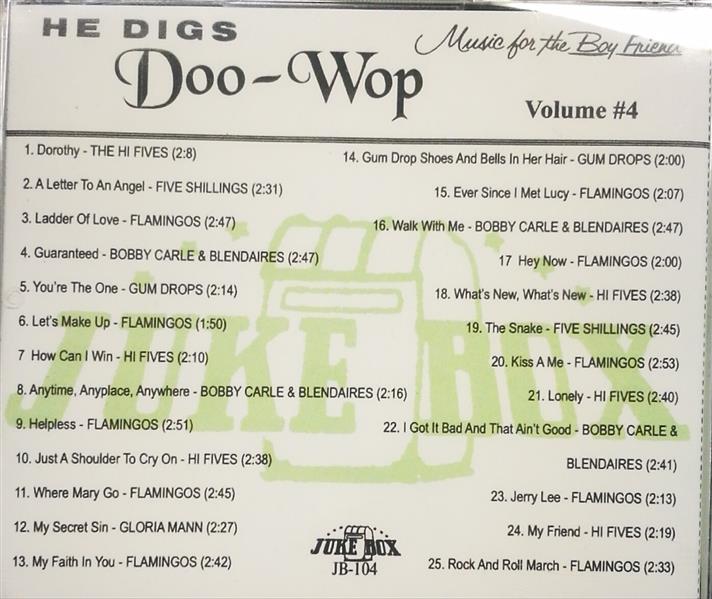 CD - VA - He Digs Doo-Wop Vol. 4
