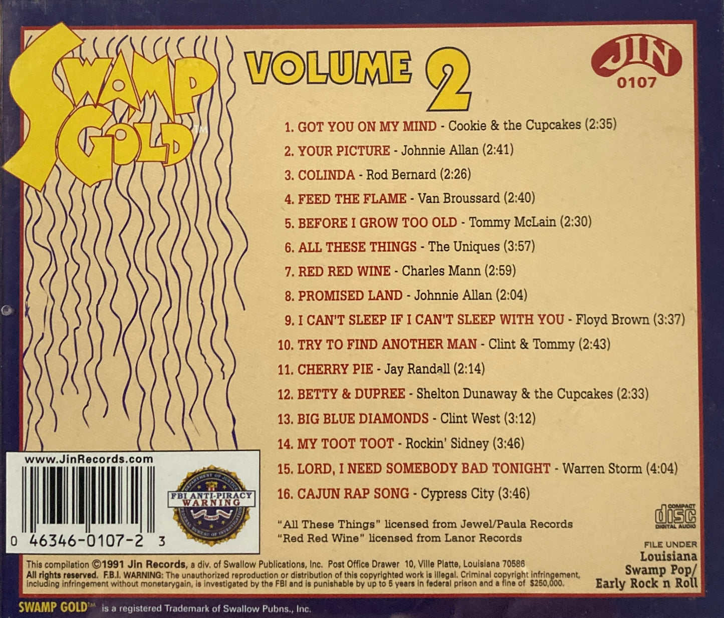 CD - VA - Swamp Gold Vol. 2