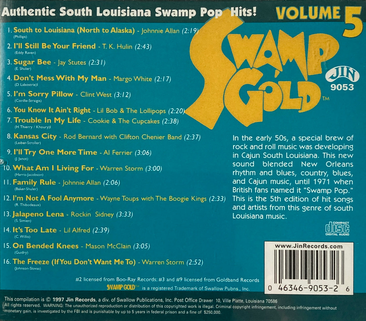 CD - VA - Swamp Gold Vol. 5