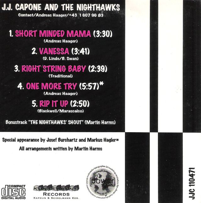 CD - J.J. Capone & The Nighthawks - J.J. Capone And The Nighthawks