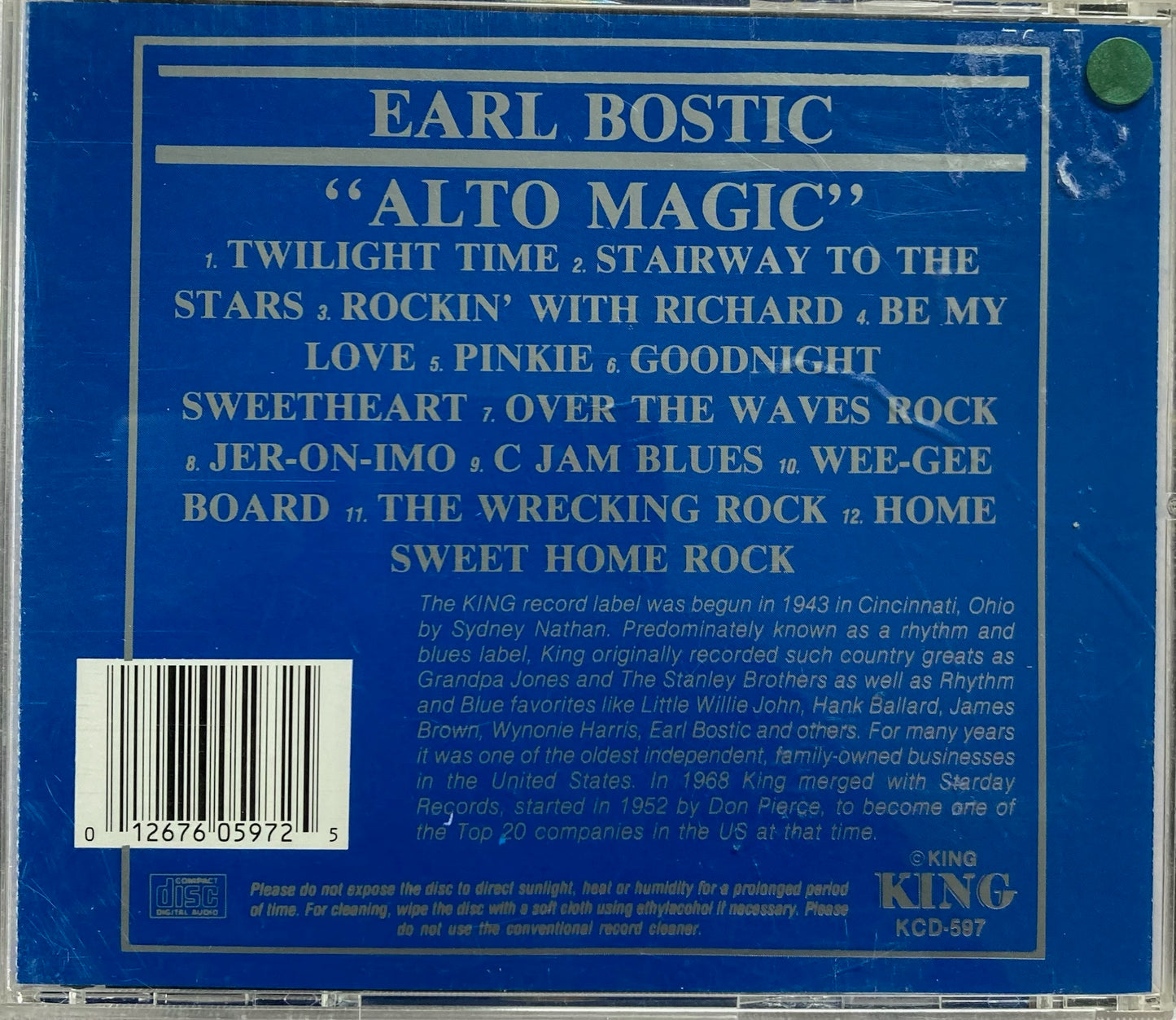 CD - Earl Bostic - Alto Magic in HI-FI A Dance Party With Earl Bostic