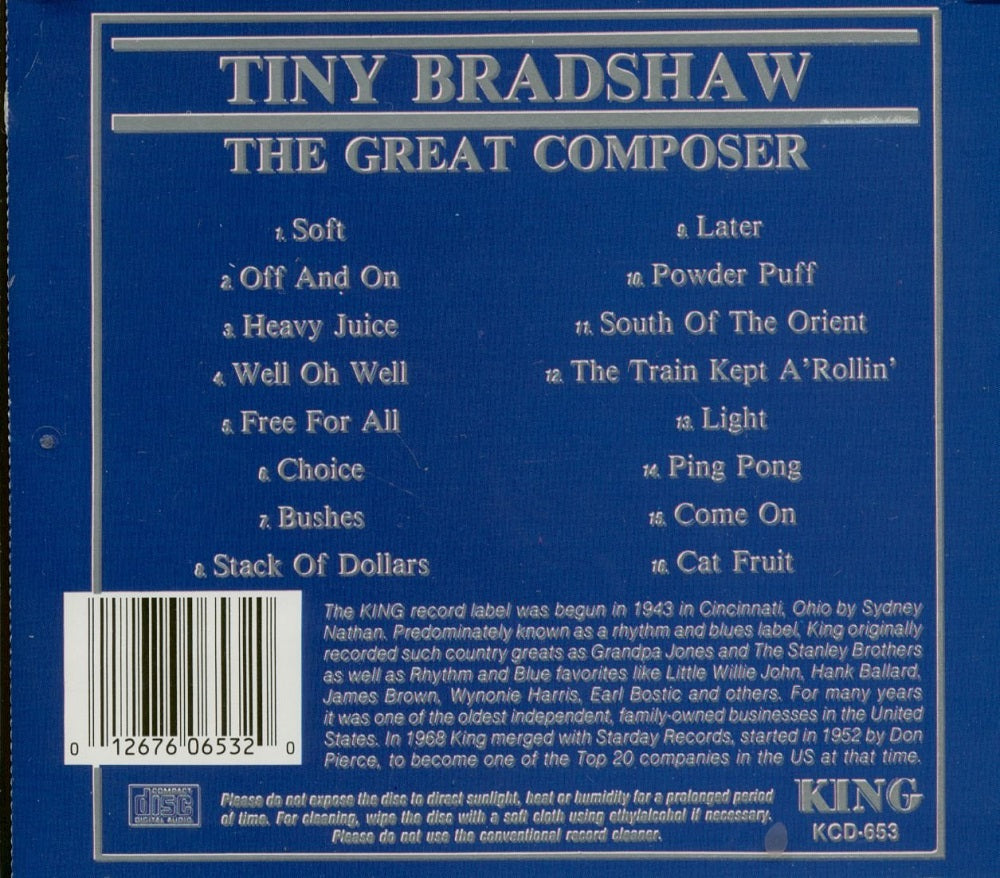 CD - Tiny Bradshaw - The Great Composer