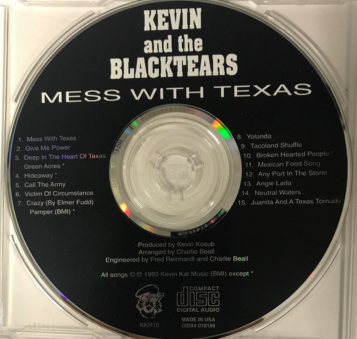 CD - Kevin And The Blacktears - Mess With Texas