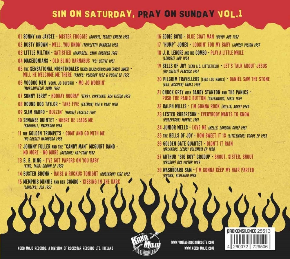 CD - VA - Sin On Saturday, Pray On Sunday Vol. 1