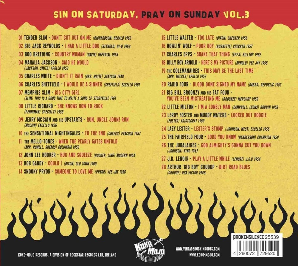 CD - VA - Sin On Saturday - Pray On Sunday Vol. 3