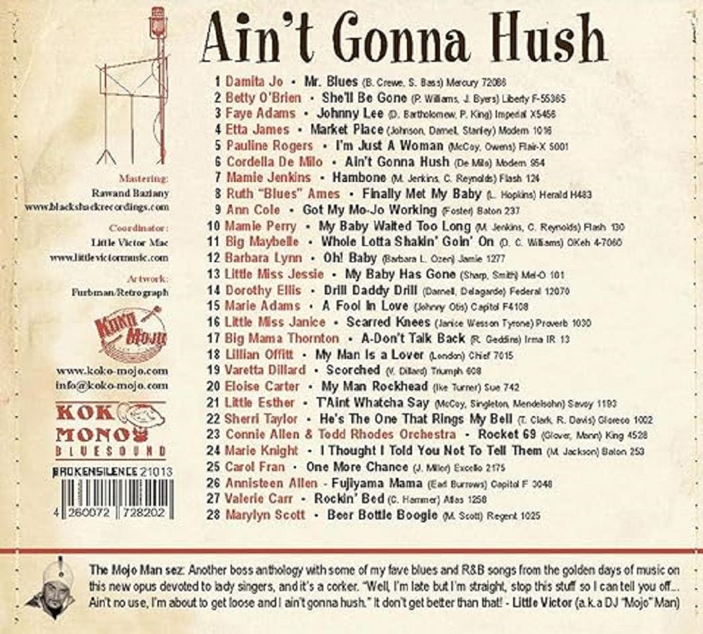 CD - VA - Aint Gonna Hush