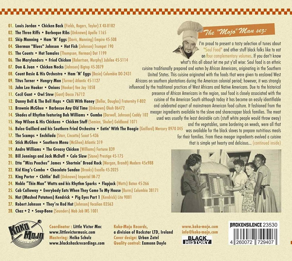 CD - VA - Mojo Man presents Koko-Mojo Diner Vol. 3 - Southern Menu