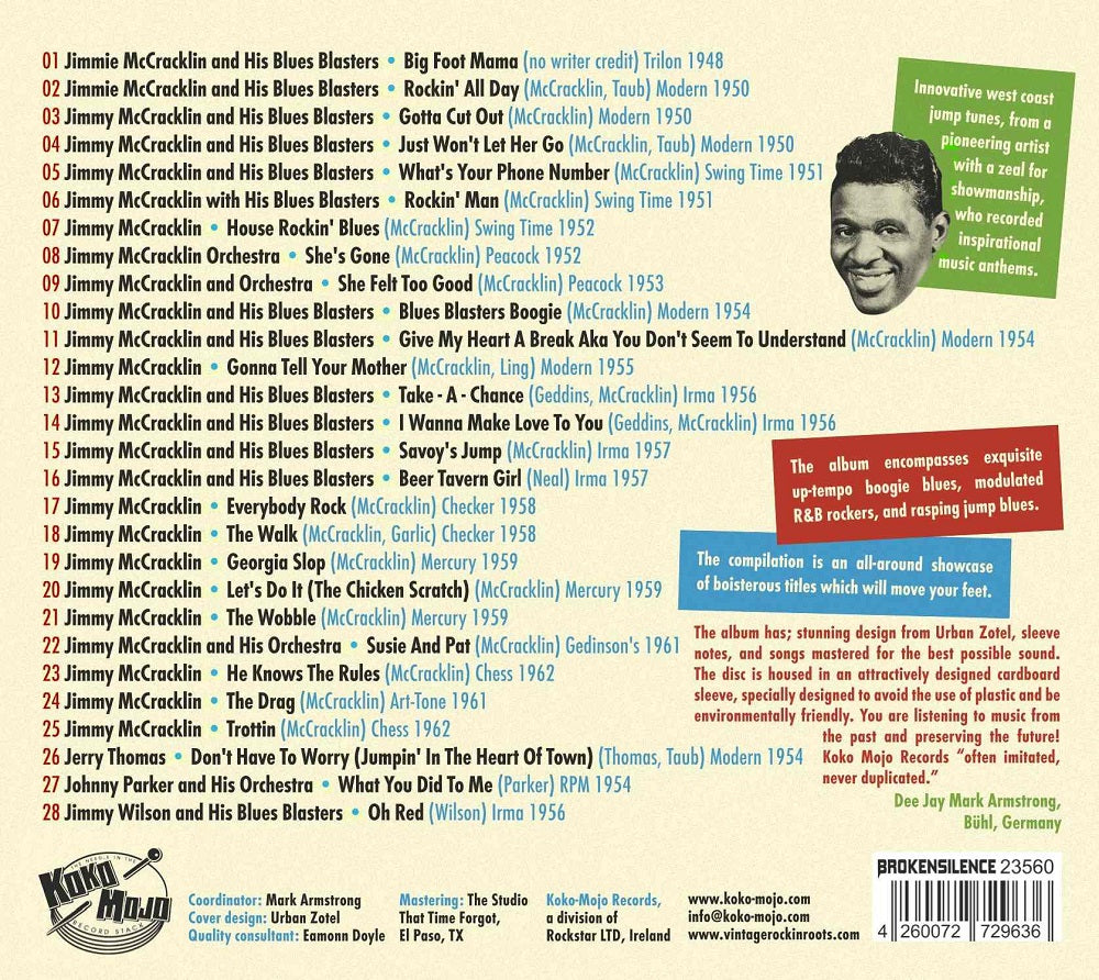 CD - Jimmy McCracklin - The Rockin' Man