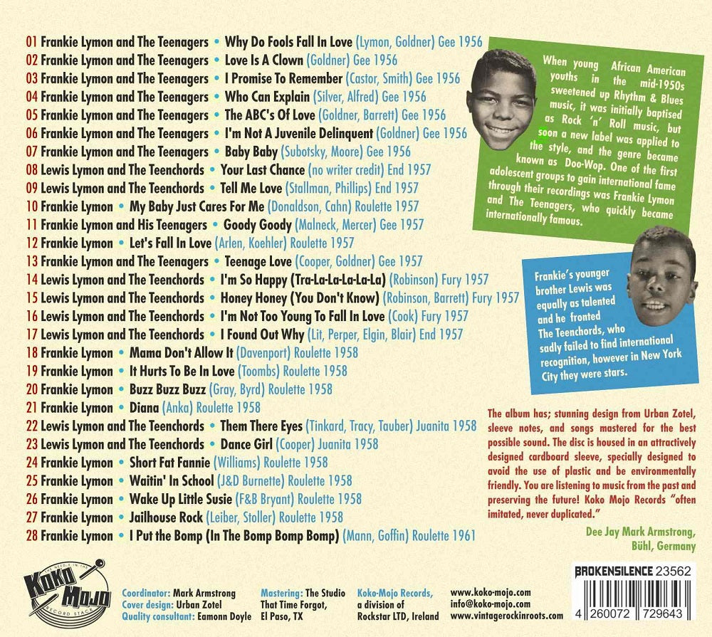 CD - Frankie Lymon and Lewis Lymon - The Harlem Hotshots