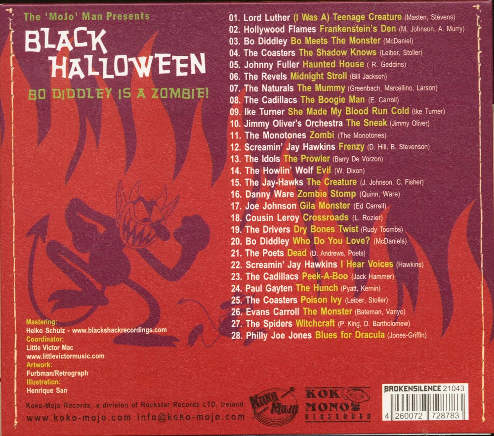 CD - VA - Black Halloween - Bo Diddley Is A Zombie