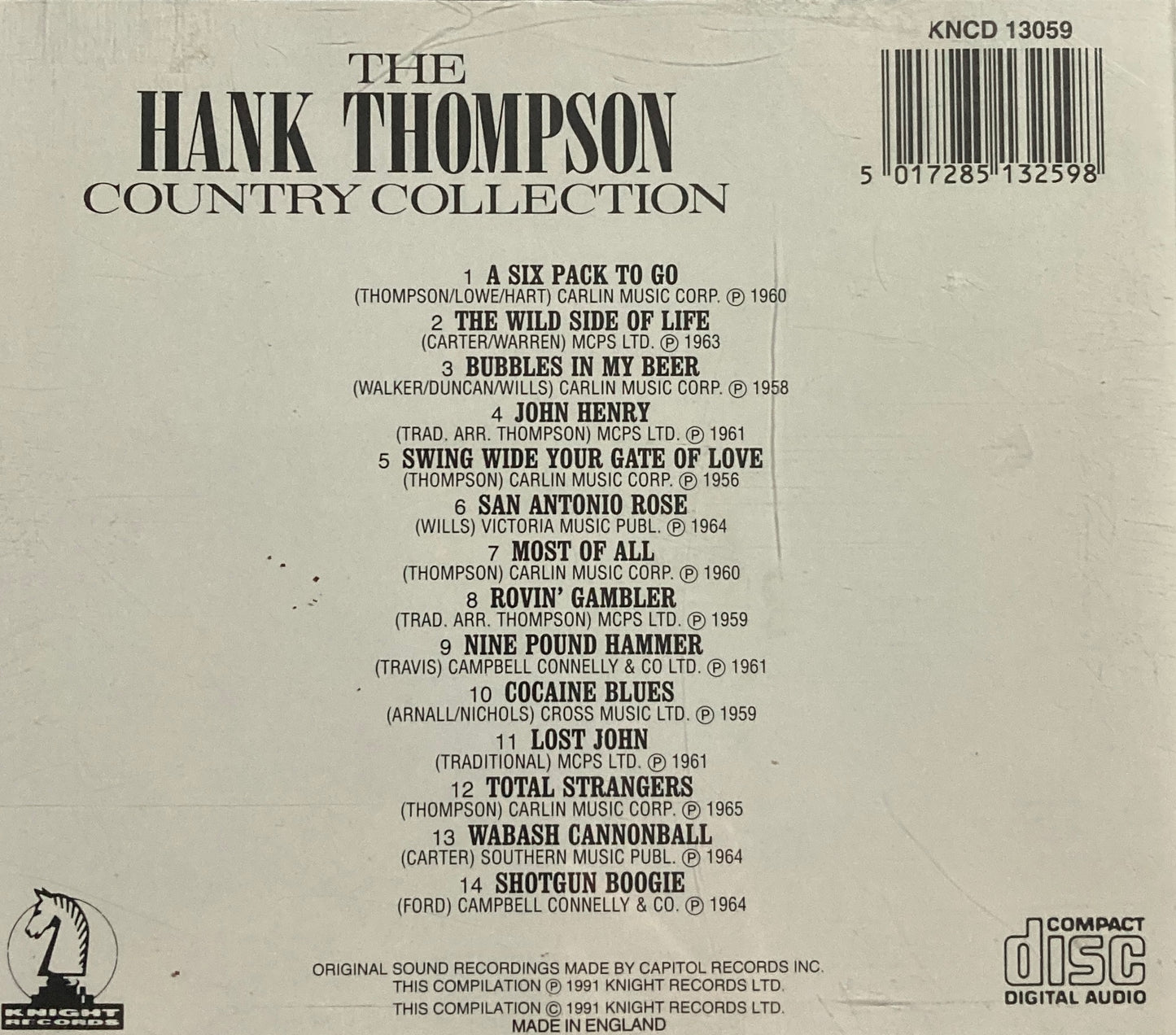 CD - VA - The Hank Thompson Country Collection