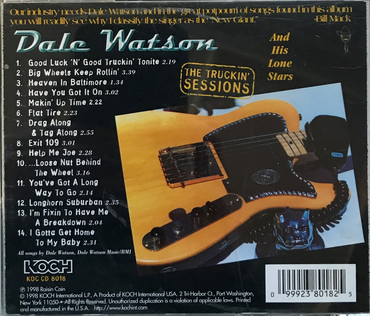 CD - Dale Watson - The Truckin' Sessions