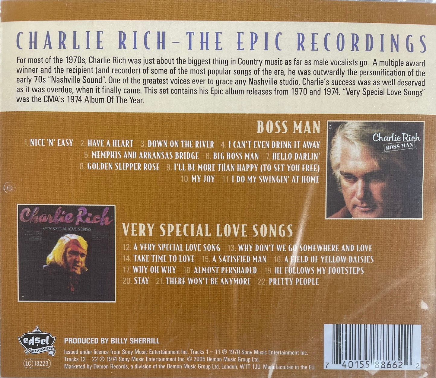 CD - Charlie Rich - The EPIC Recordings