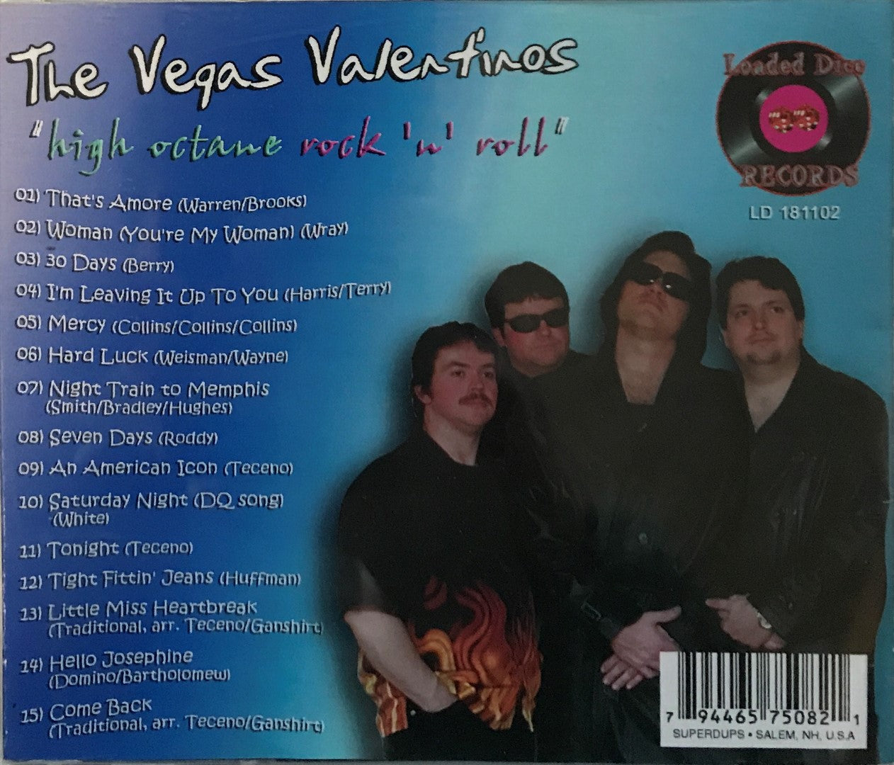 CD - Vegas Valentinos - High Octane Rock'n'Roll