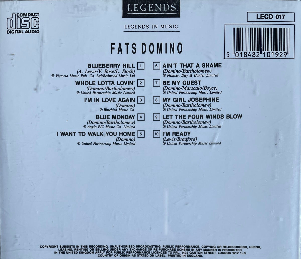 CD-2 - Fats Domino - Legends In Music