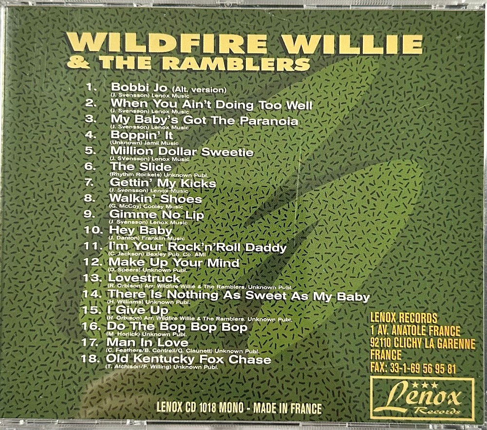 CD - Wildfire Willie & The Ramblers - Gettin' My Kicks