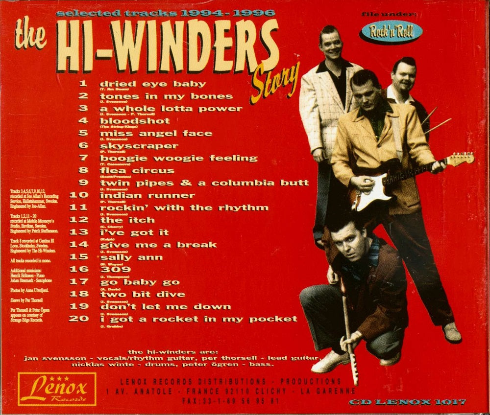 CD - Hi-Winders - The Story of The Hi Winders, Selected Tracks of 1994-1996