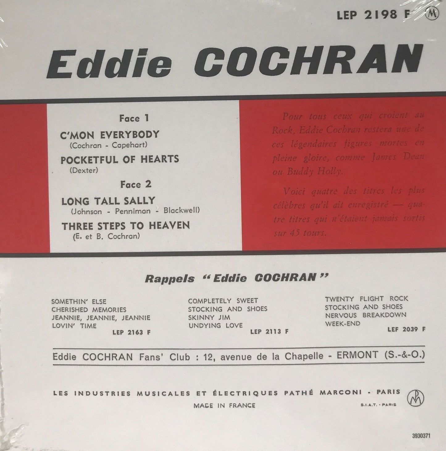 CD - Eddie Cochran - C'mon Everybody