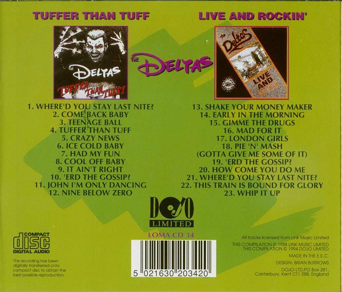 CD - Deltas - Tuffer Than Tuff / Live And Rockin'
