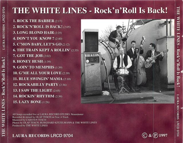 CD - White Lines - Rock'n'Roll Is Back!